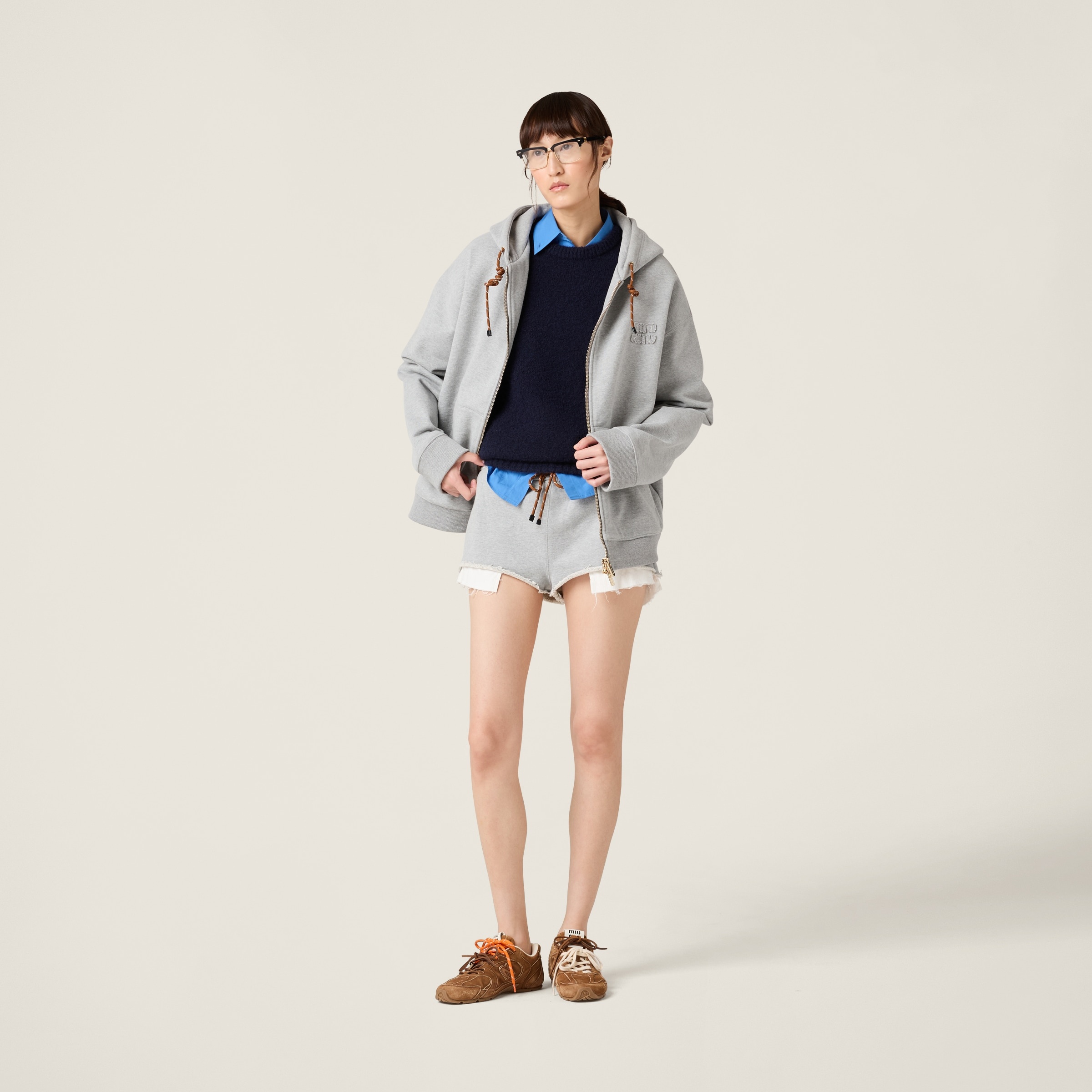 Cotton fleece shorts - 2