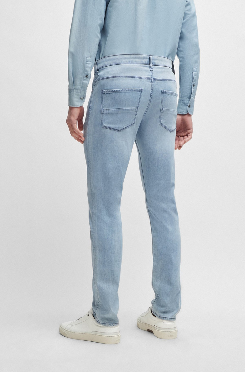 SLIM-FIT JEANS IN BLUE ITALIAN DENIM 4