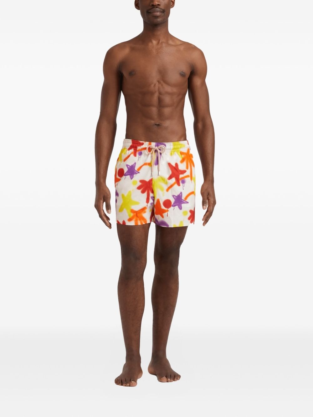 x Palm Angels Spray Paint swim shorts - 3