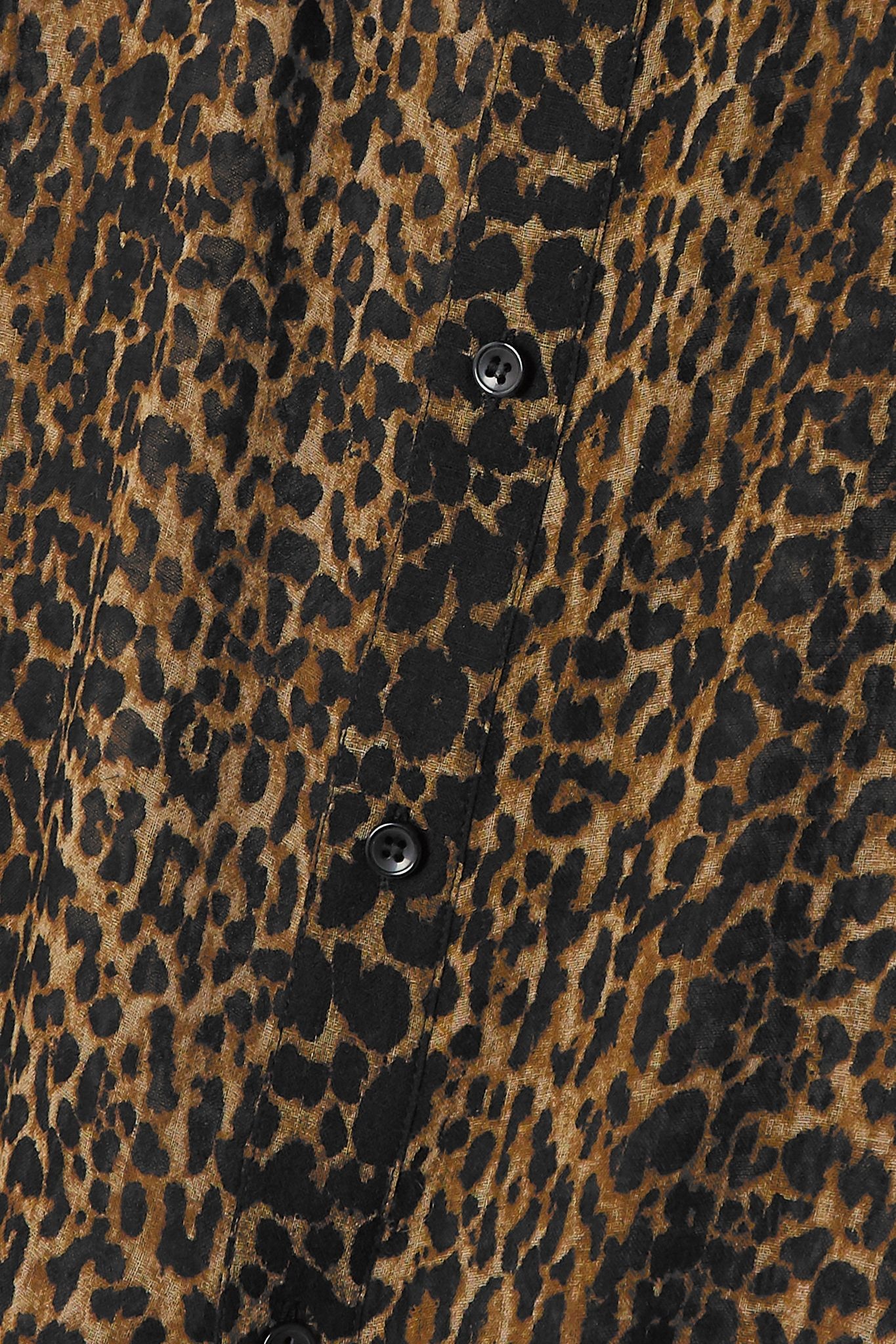 Leopard-print wool-gauze shirt - 10