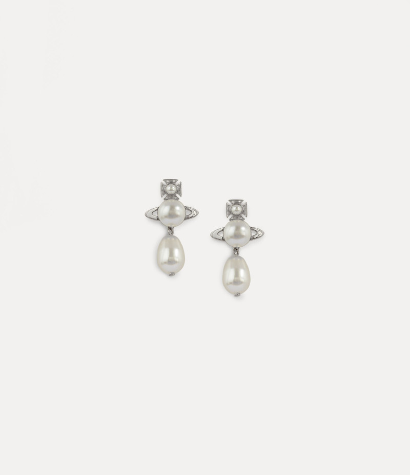 INASS EARRINGS SILVER-TONE 1