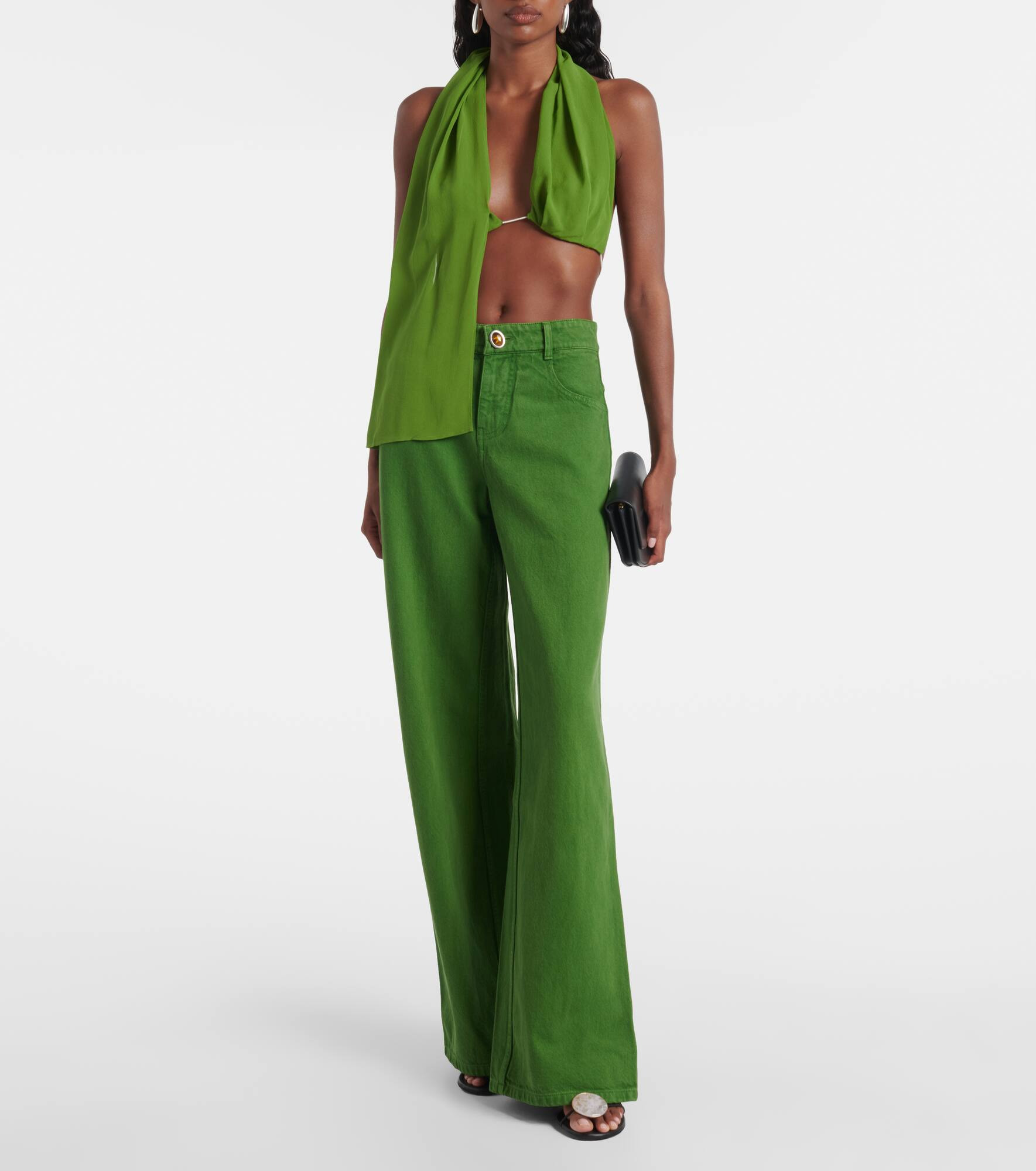 Mid-rise wide-leg jeans - 2