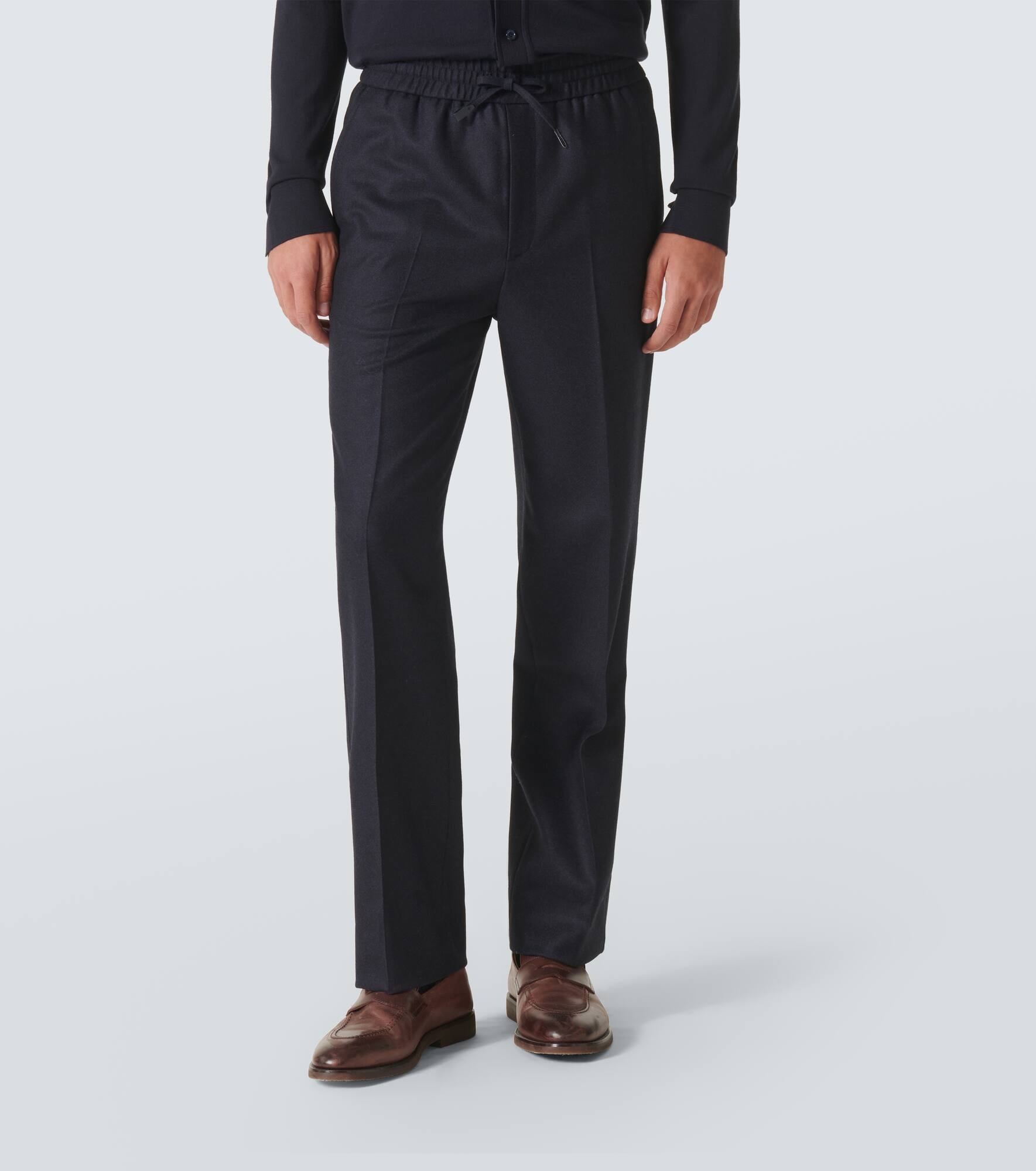 Asolo wool twill straight pants - 3