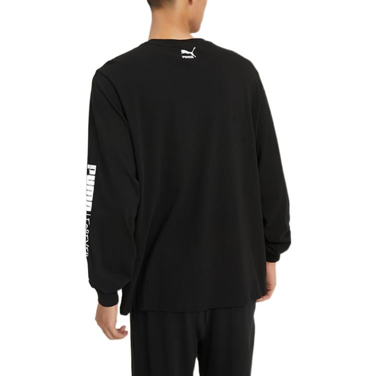 PUMA Handwriting Long Sleeve T-Shirt 'Black' 539531-01 - 3