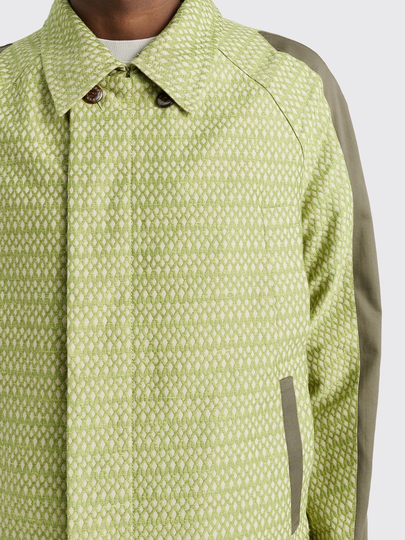 Kiko Kostadinov KIKO KOSTADINOV TONKIN CONTRAST JACKET GREEN