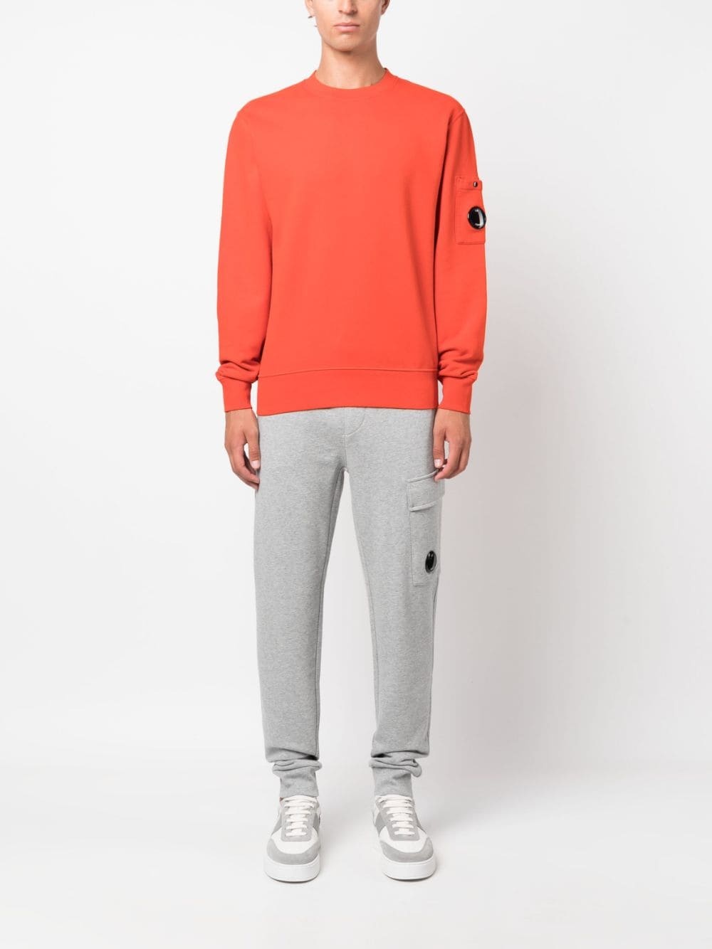 logo-patch cotton track pants - 2