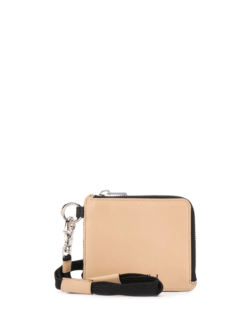 bi-colour compact zip wallet - 1