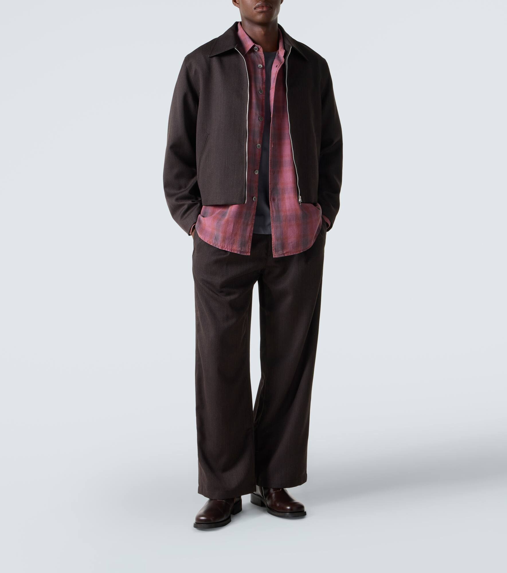 Borrowed plaid cotton flannel shirt - 2