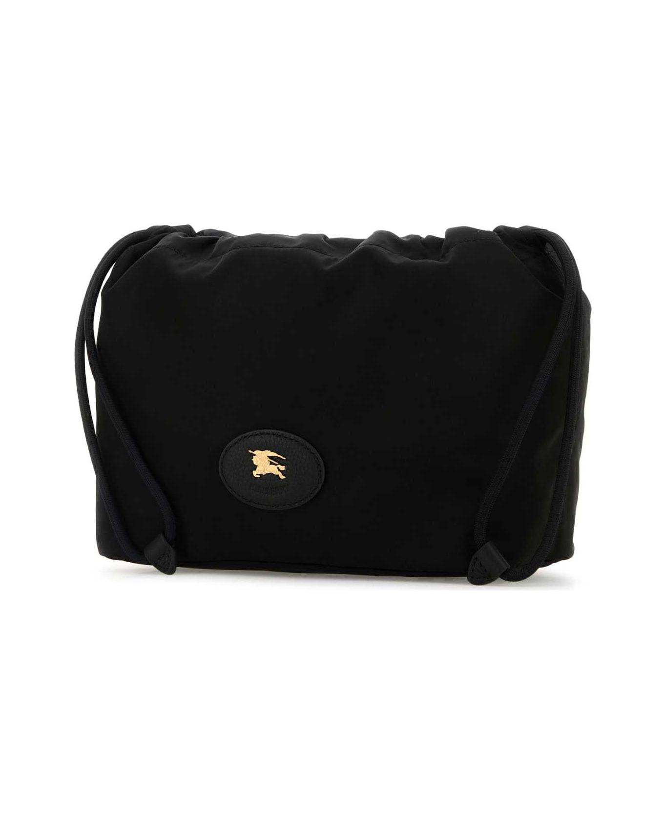 Black Canvas Horseshoe Reversible Clutch - 2
