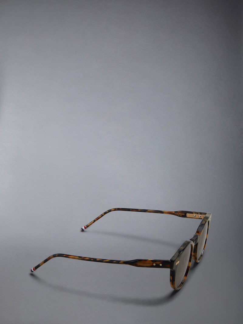 Tortoise Acetate Round Sunglasses 6