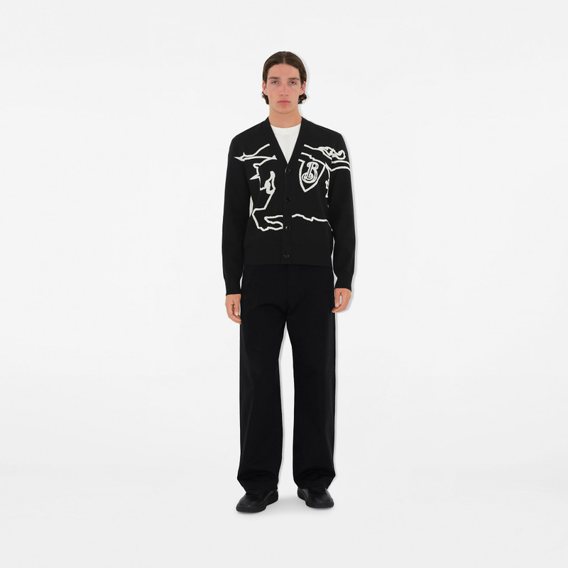 Burberry EKD Cotton Blend Cardigan outlook