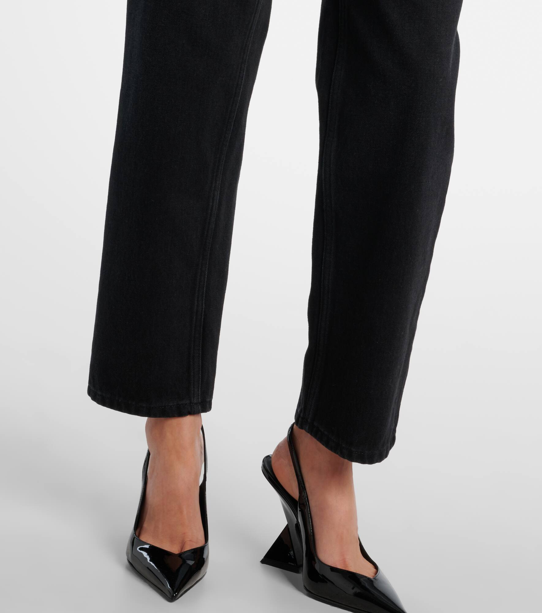 Crystal-embellished wide-leg jeans - 6