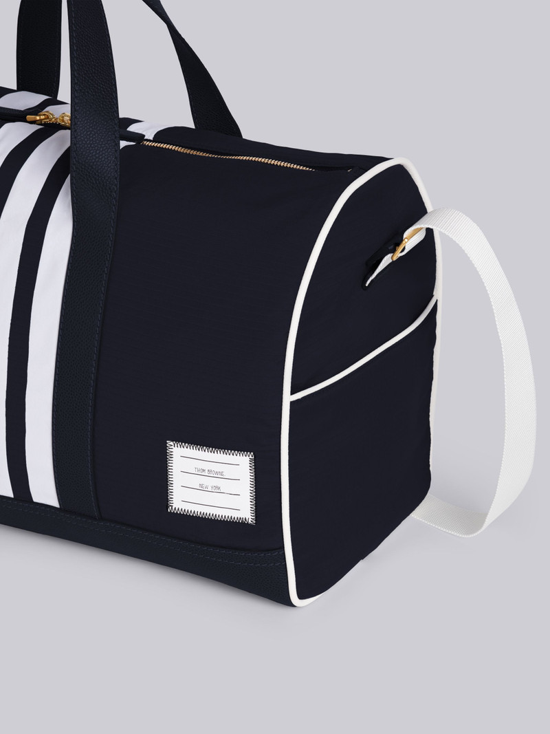 Thom Browne Navy Nylon 4-Bar Gym Bag outlook