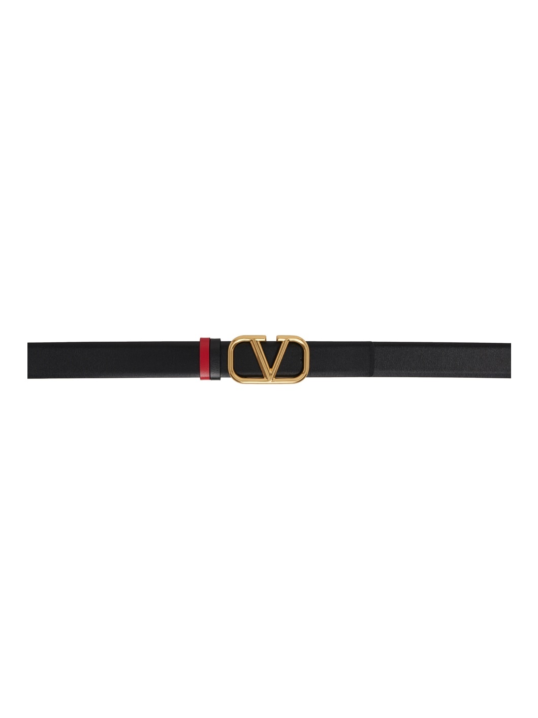 Reversible Black & Red VLogo Signature Belt - 1