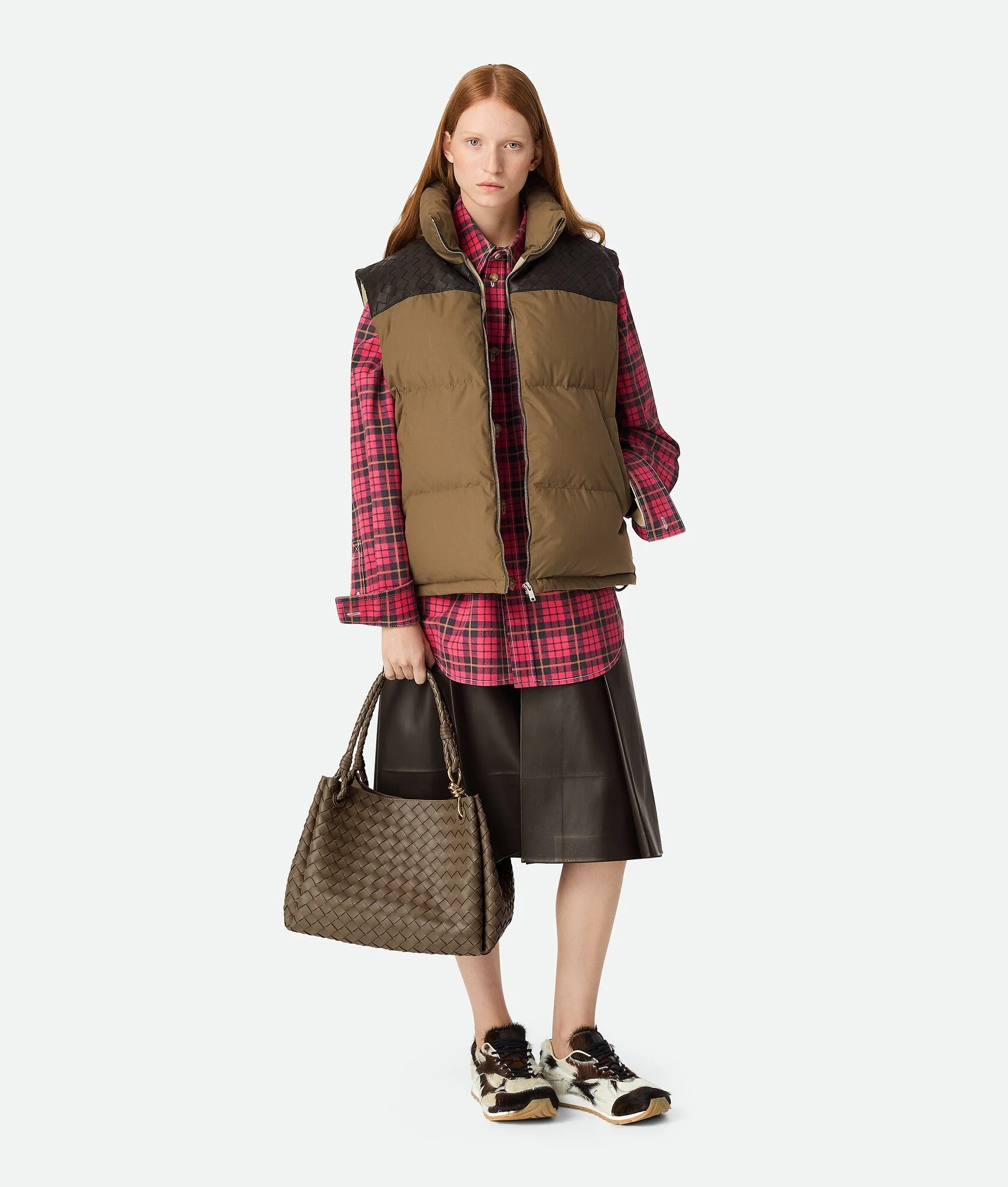 Frosted Poplin Puffer Gilet - 1