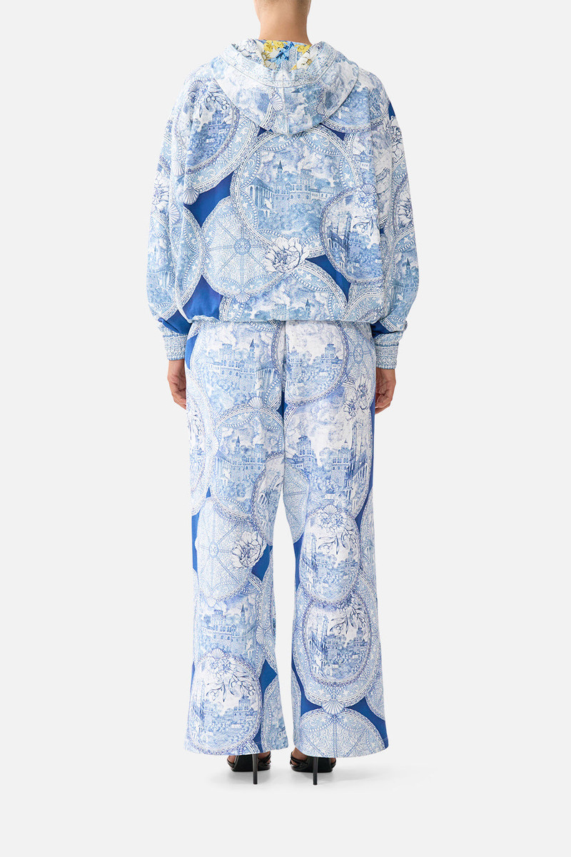 CAMILLA CONTRAST BAND HOODIE WITH SIDE POCKETS outlook