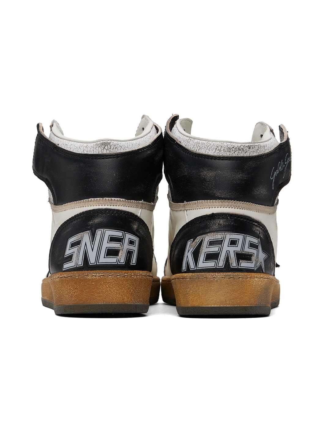 Black & White Sky-Star Sneakers - 2