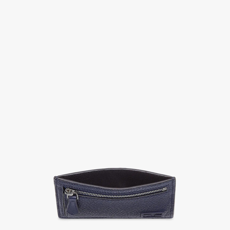 FENDI Blue leather card holder outlook