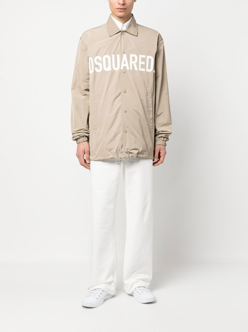 logo-print light jacket - 2