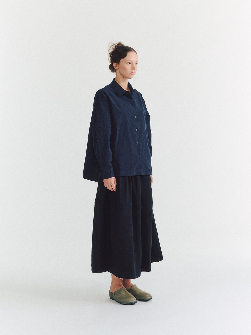 ELENA SHIRT - PAPER COT - NAVY 5