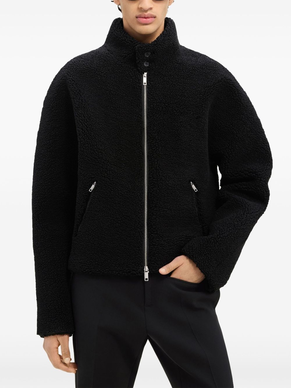 fleece bomber jacket - 4