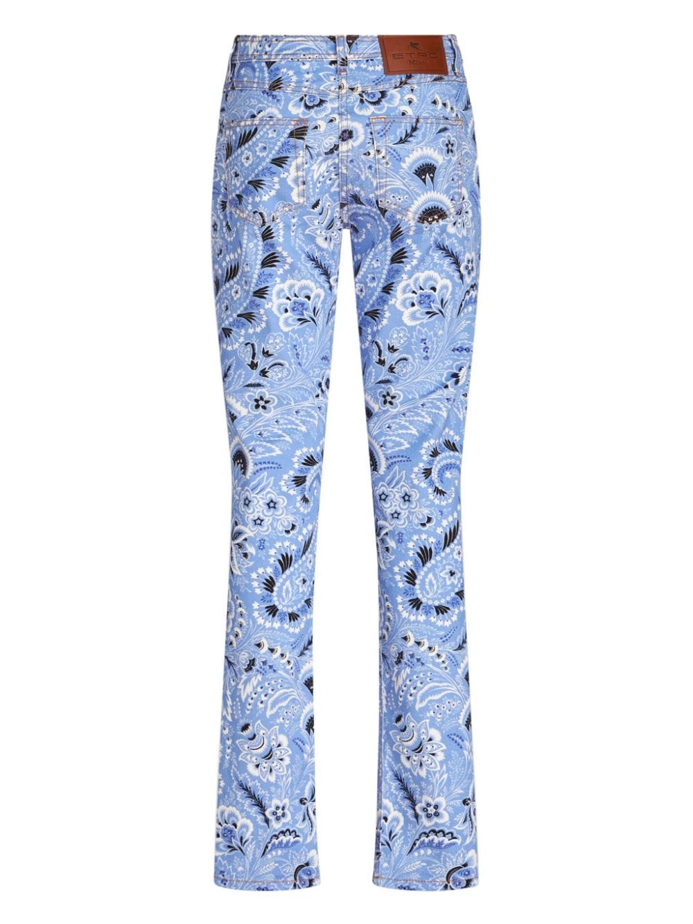 bandana-print skinny jeans - 7