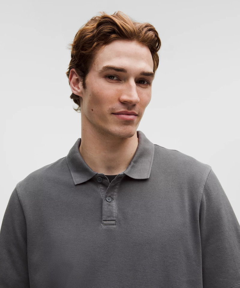 Cotton Pique Short-Sleeve Polo Shirt 4