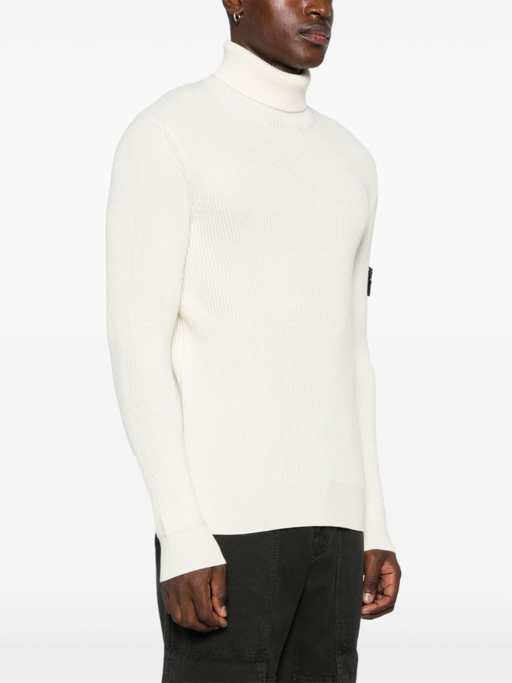 ribbed-knit virgin wool sweater - 3