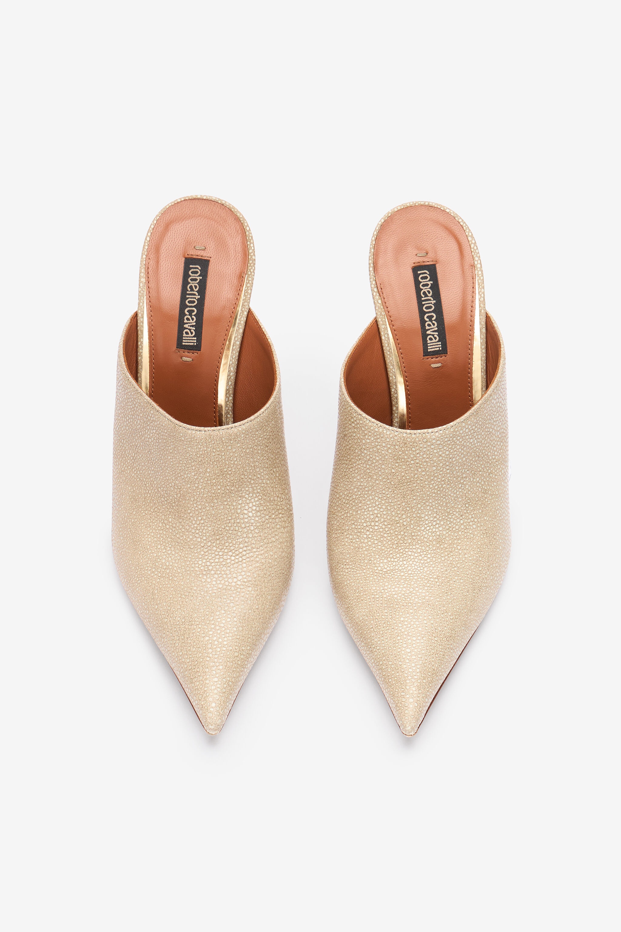 Leather Pointed-Toe Mules - 6