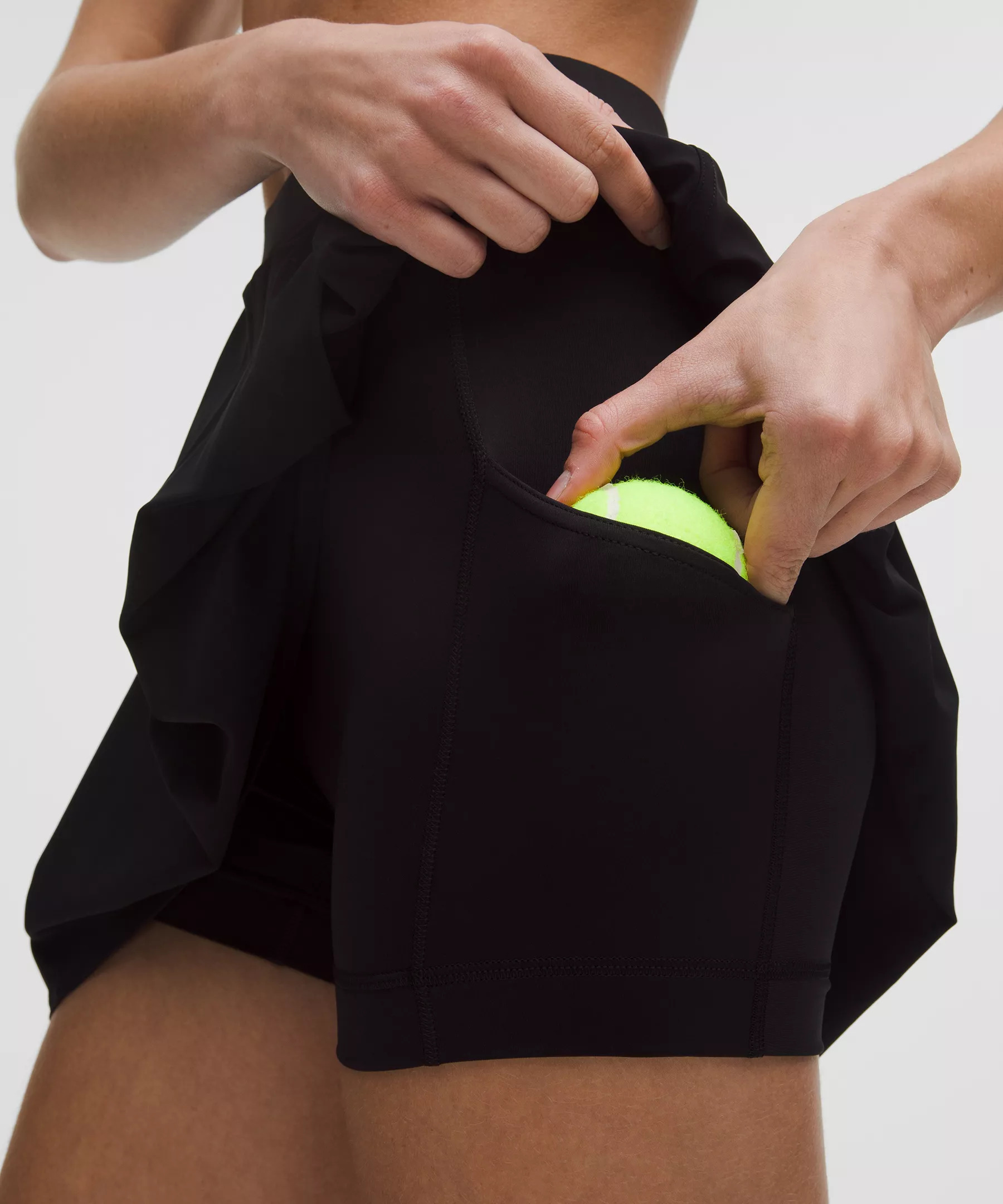 Angled-Pleat High-Rise Tennis Skirt - 4