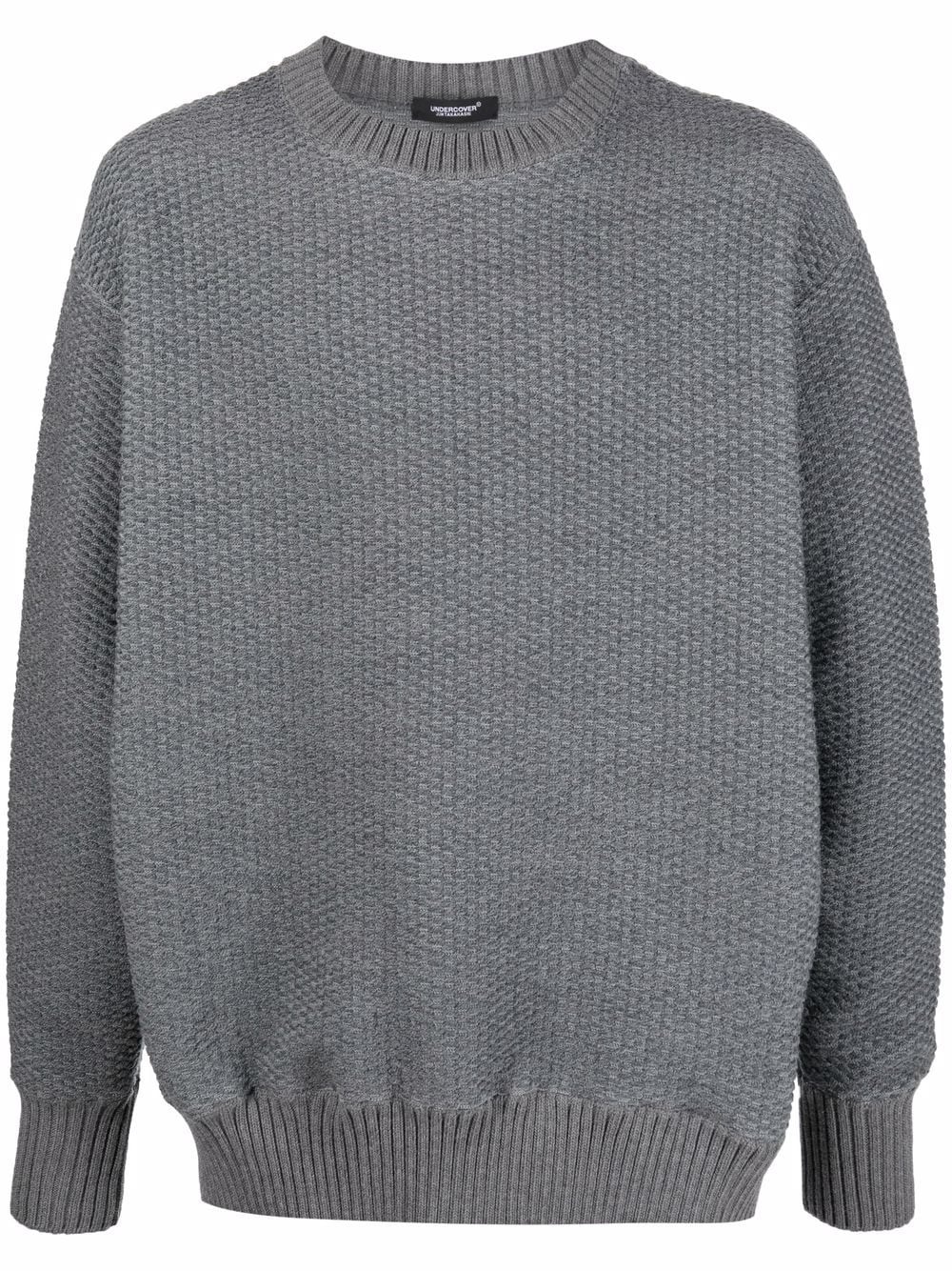 ribbed crew-neck jumper - 1