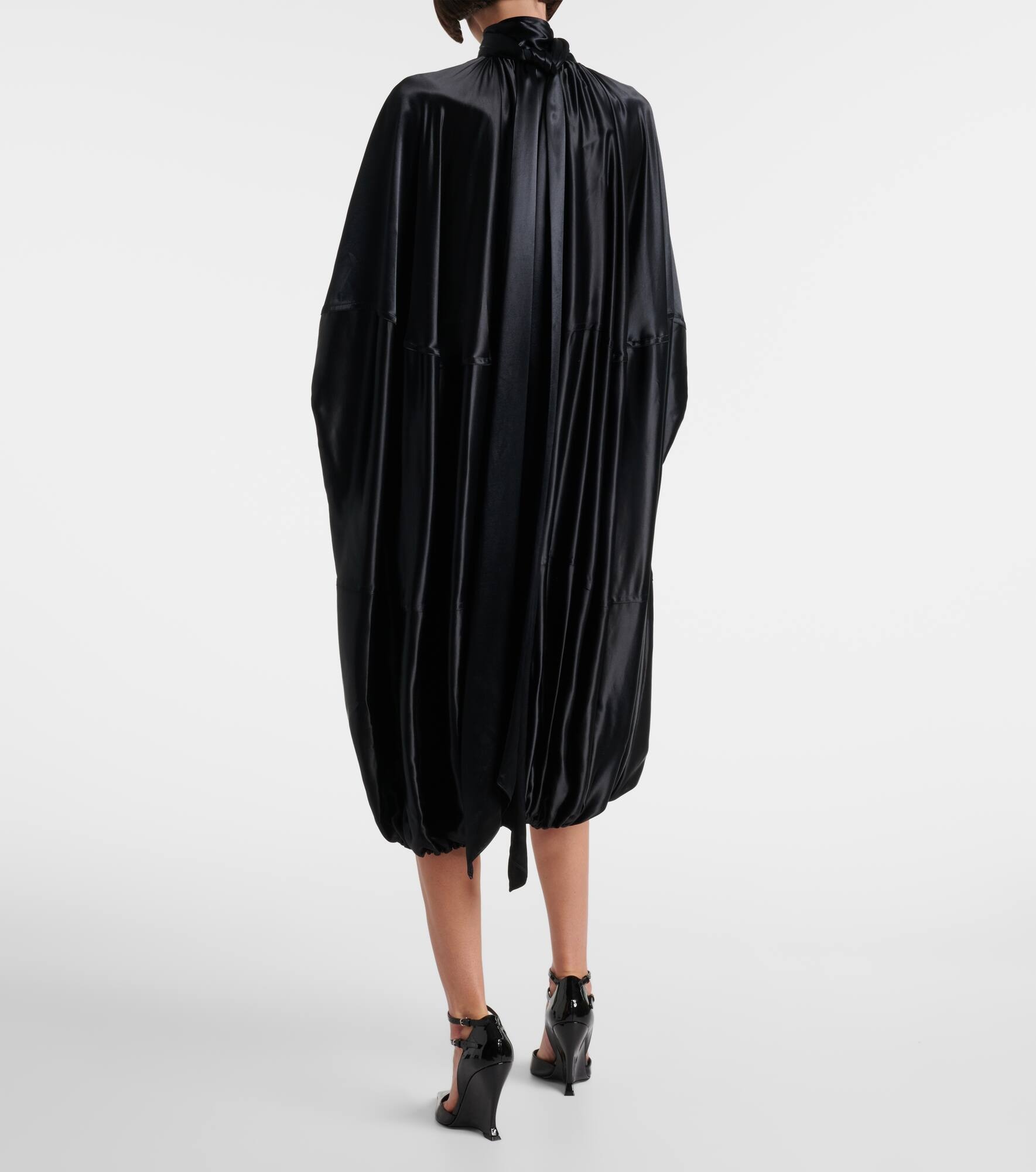 Satin midi dress - 3