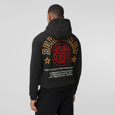 Burberry Varsity Graphic Cotton Hoodie outlook