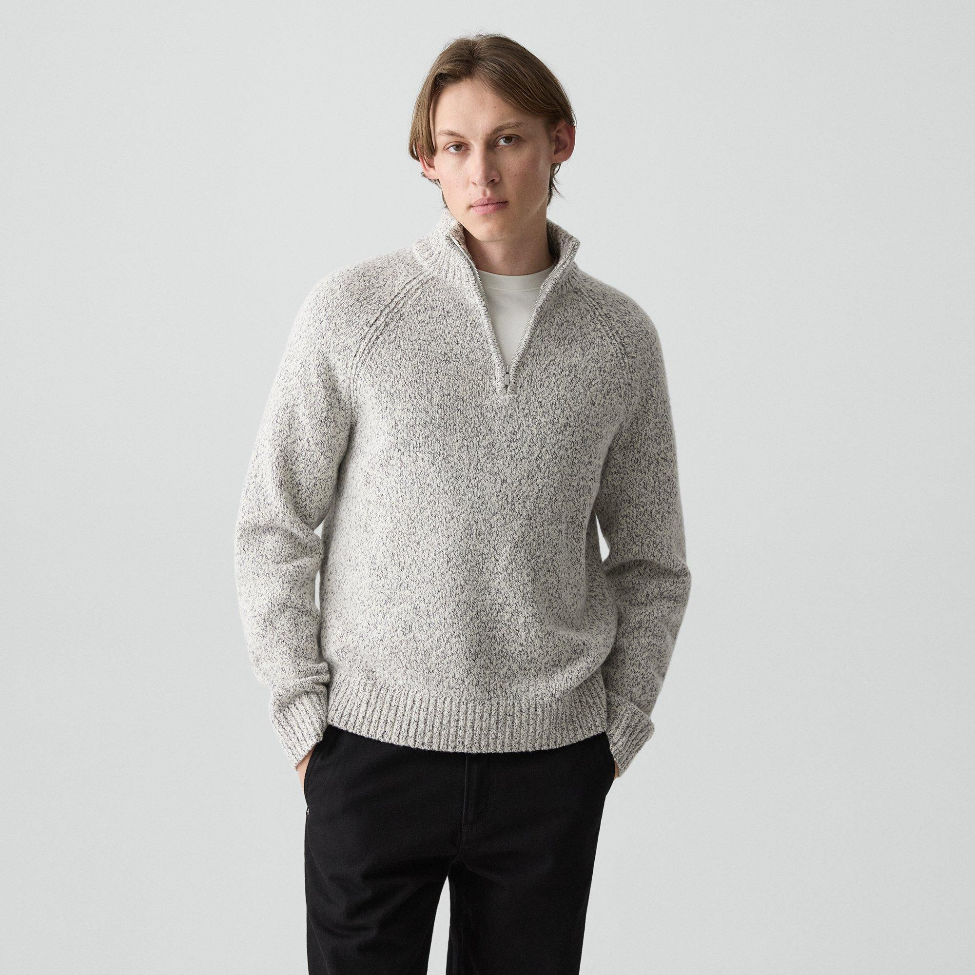 Quarter-Zip Sweater in Wool-Blend Twist - 2
