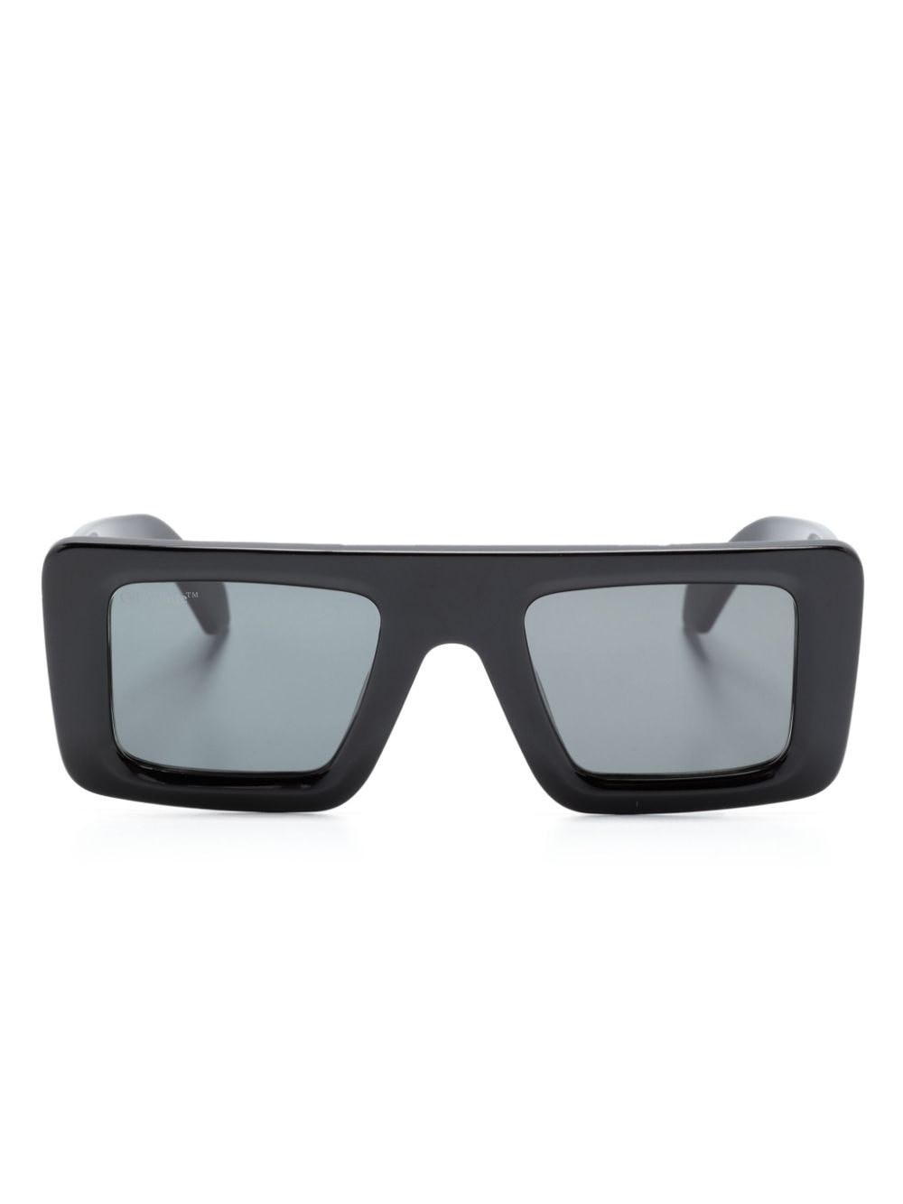 logo-plaque square-frame sunglasses - 1