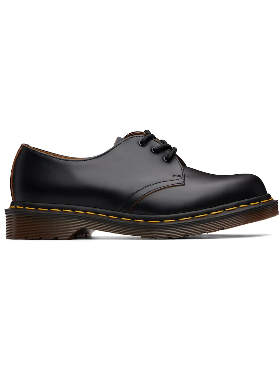 Black Vintage 1461 Quilon Leather Oxford Derbys - 1