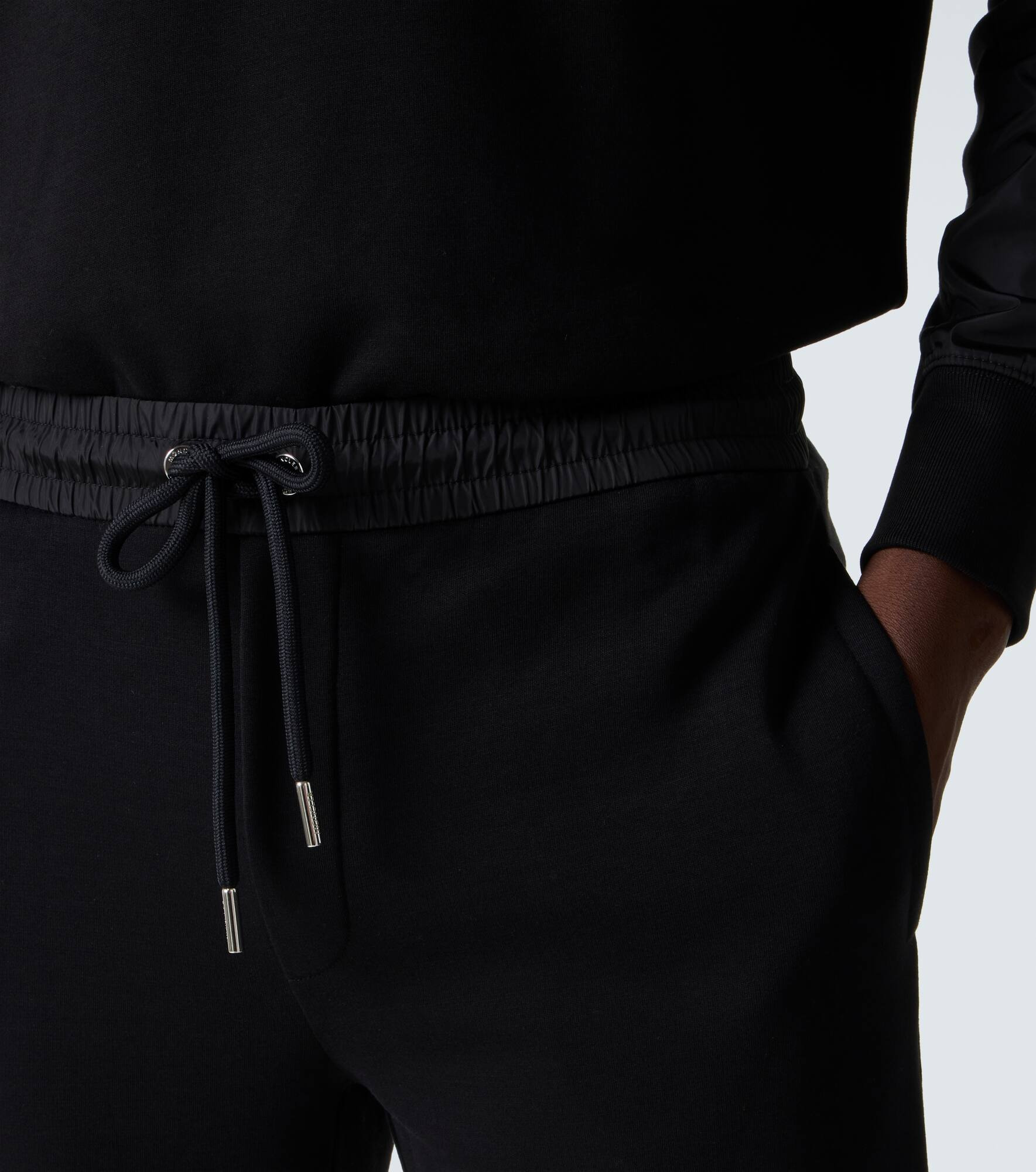 Cotton-blend sweatpants - 5