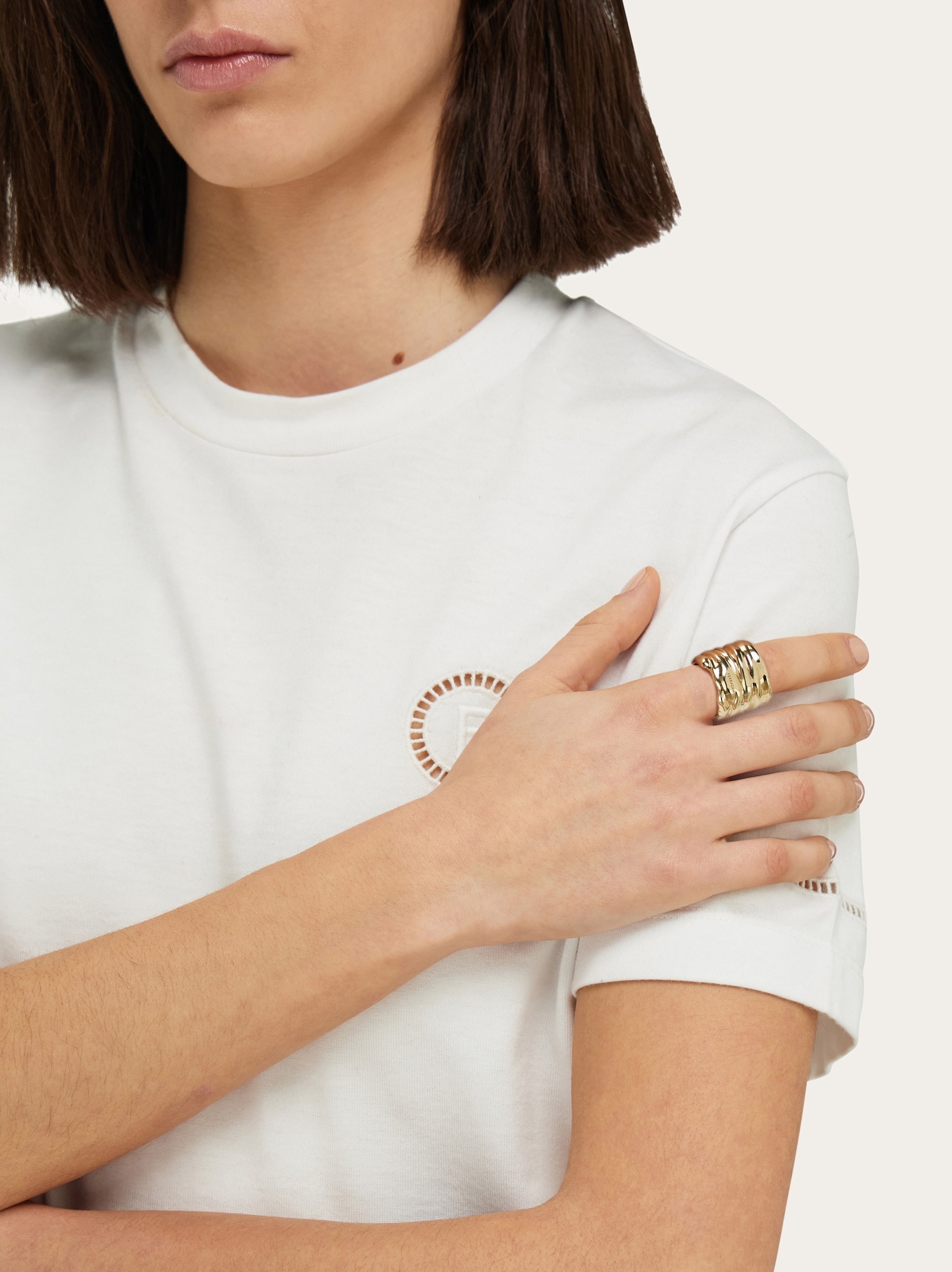 Draped ring - size 50 - 3