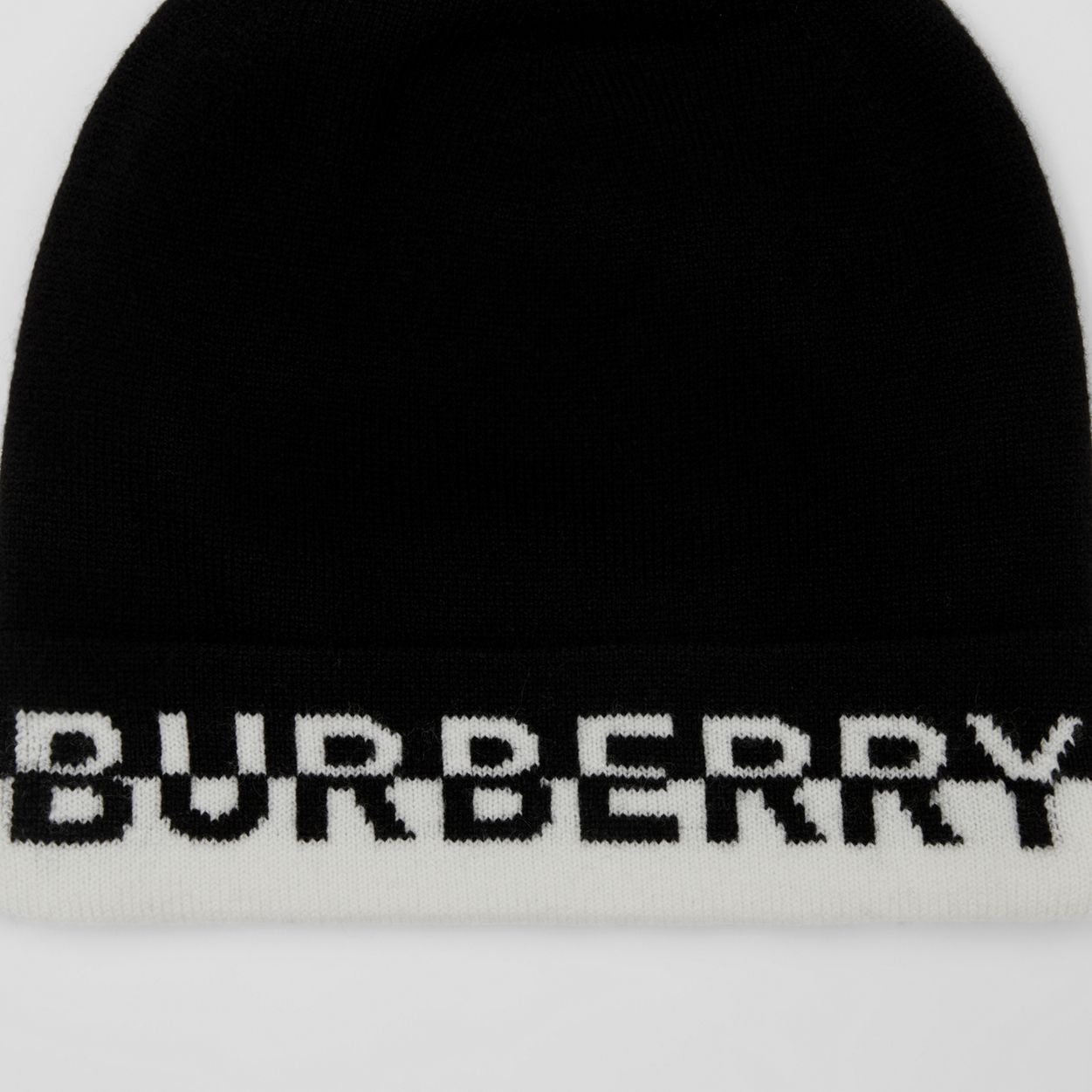 Logo Intarsia Cashmere Beanie - 2