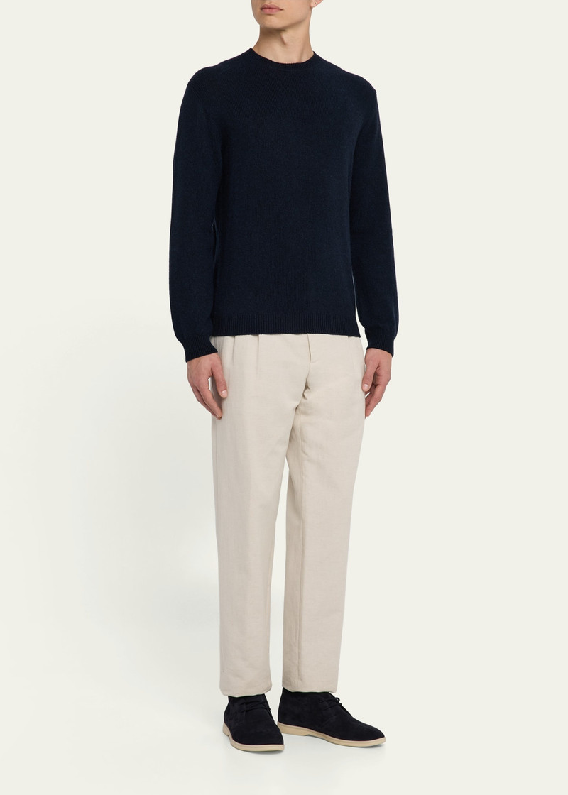 Loro Piana Men's Fobello Baby Cashmere Crewneck Sweater outlook
