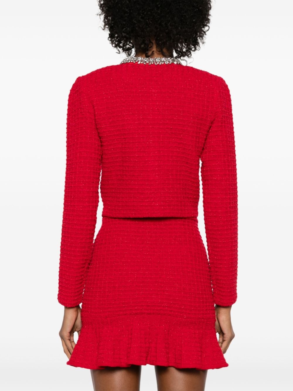 textured-knit cardigan - 4