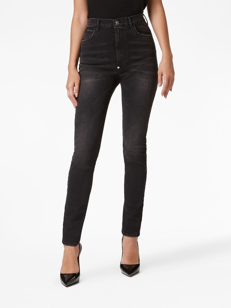 high-rise skinny faded jeans 3