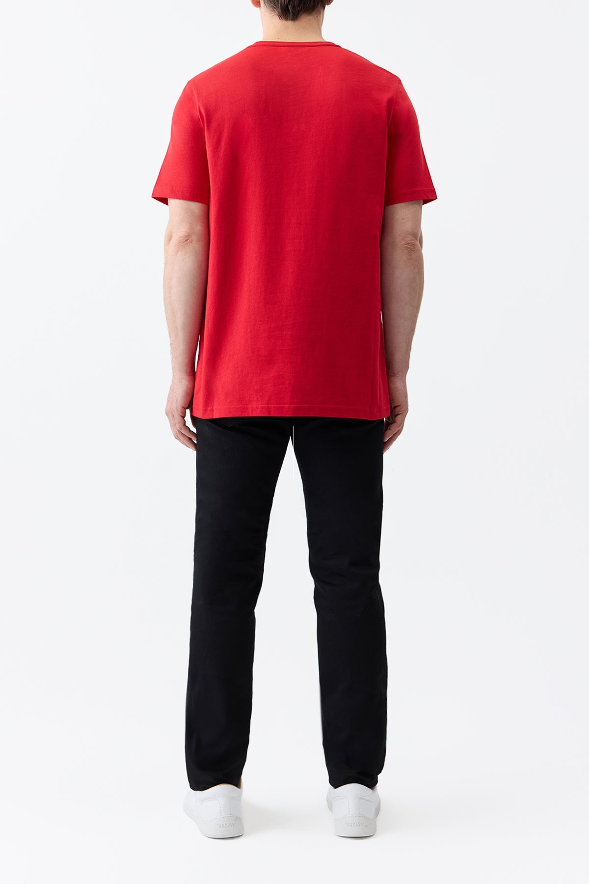 Bandeira T-shirt in Scarlet Red Organic Cotton - 5