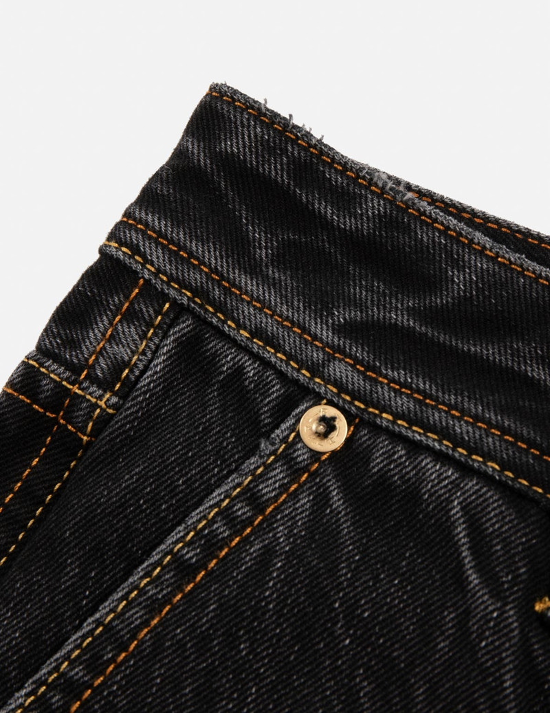 FAIR ISLE PATTERN SEAGULL EMBROIDERY WIDE-LEG DENIM JOGGER PANTS 8