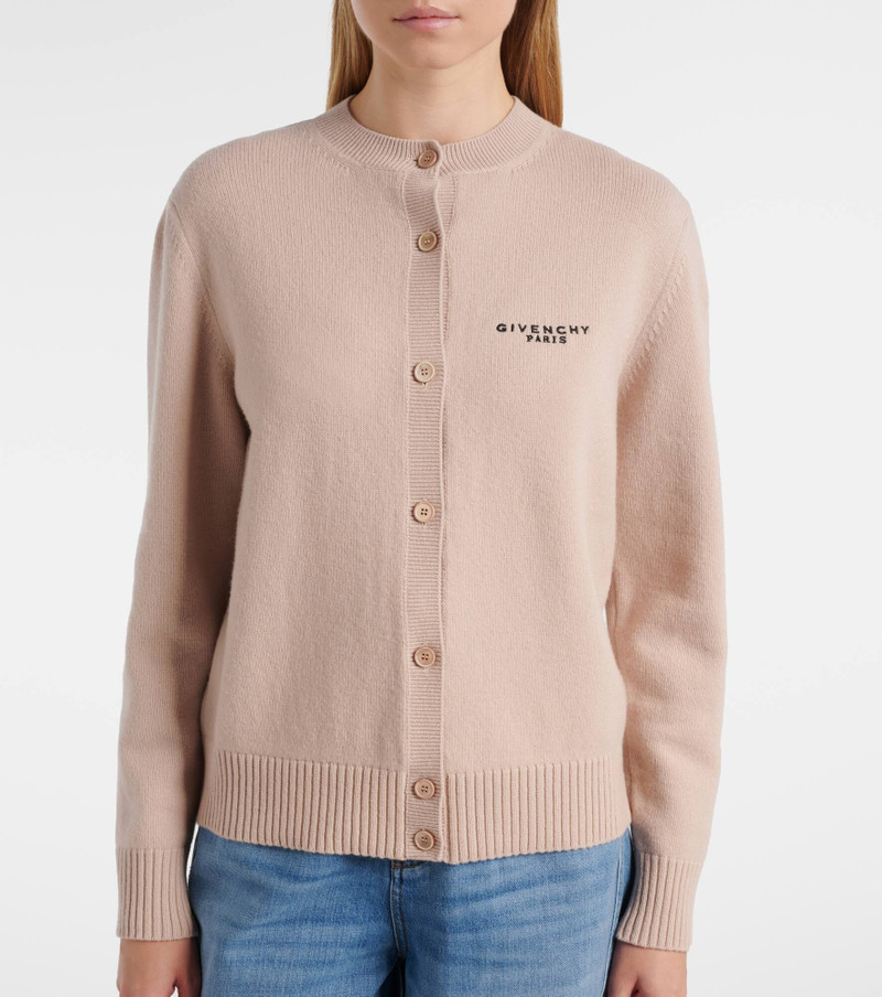Cropped wool and cashmere cardigan 6