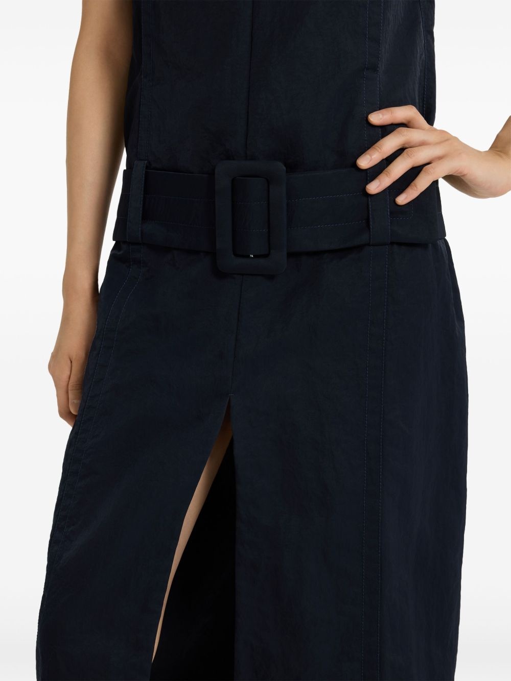 belted midi dress - 4