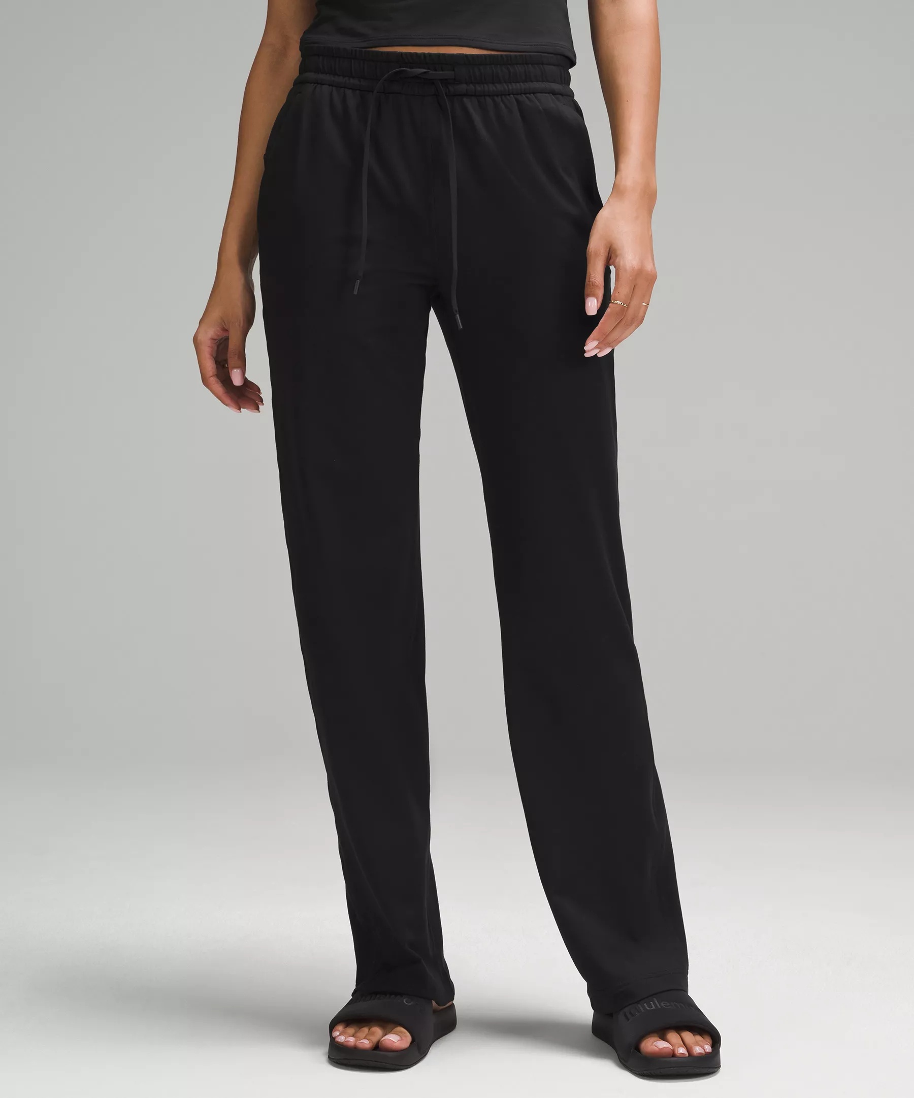 Soft Jersey Straight-Leg Mid-Rise Pant *Regular - 1