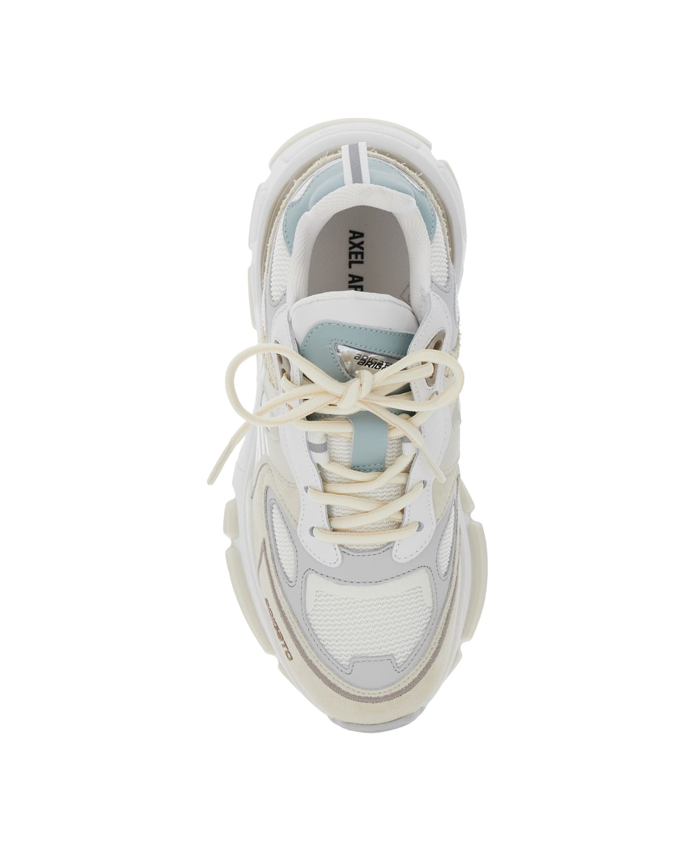 'sphere Running' Multicolor Sneakers With Chunky Sole And Logo On Tongue In Leather And Fabric Blend - 4