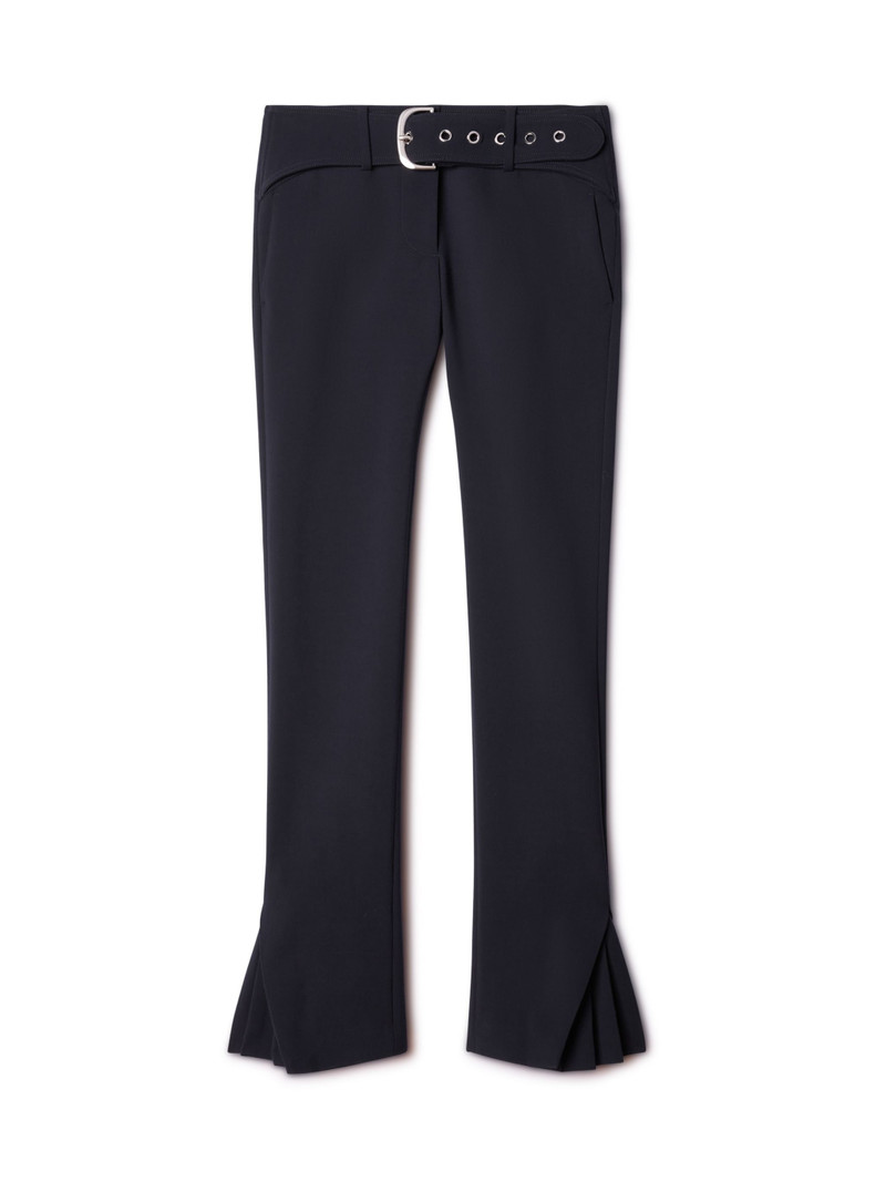 Stretch Wo Belt Slim Pant Cobalt Blue N 1