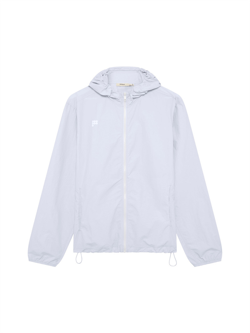 Mens Recycled Nylon Zip Up Jacket - Ice Grey 1